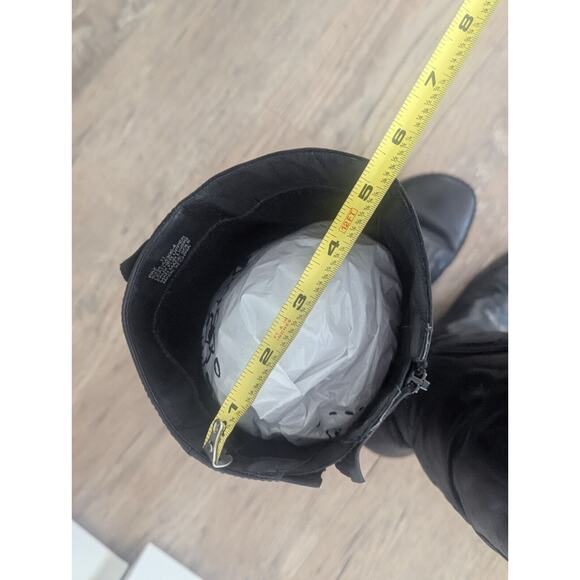 Miz Mooz Wedge Heel High Boot Black Leather, Victorian Steampunk Style Size 11 - Picture 14 of 16